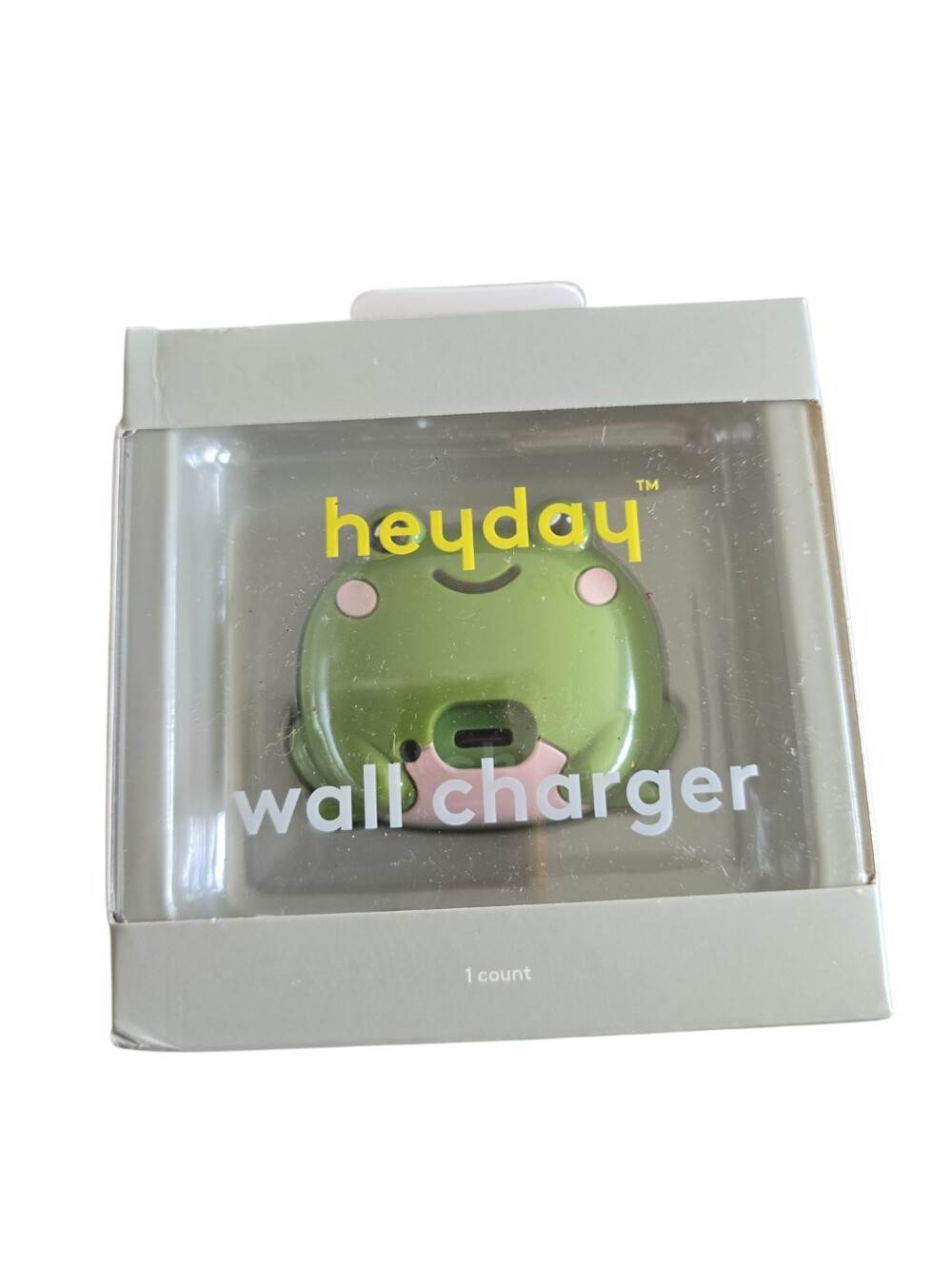 Heyday Frog USB-C Wall Charger Cute Green Fast Charger NWT